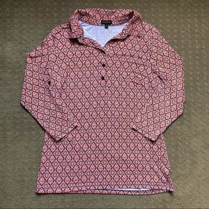 Talbots Patterned Blouse